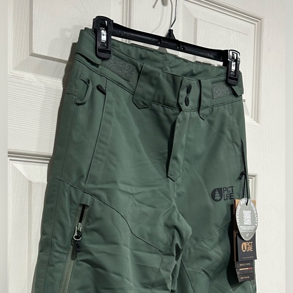 Picture Organic Clothing Kids’ Size 10 Time Snow Pants Green Laurel Wreath NWT - Picture 2 of 10